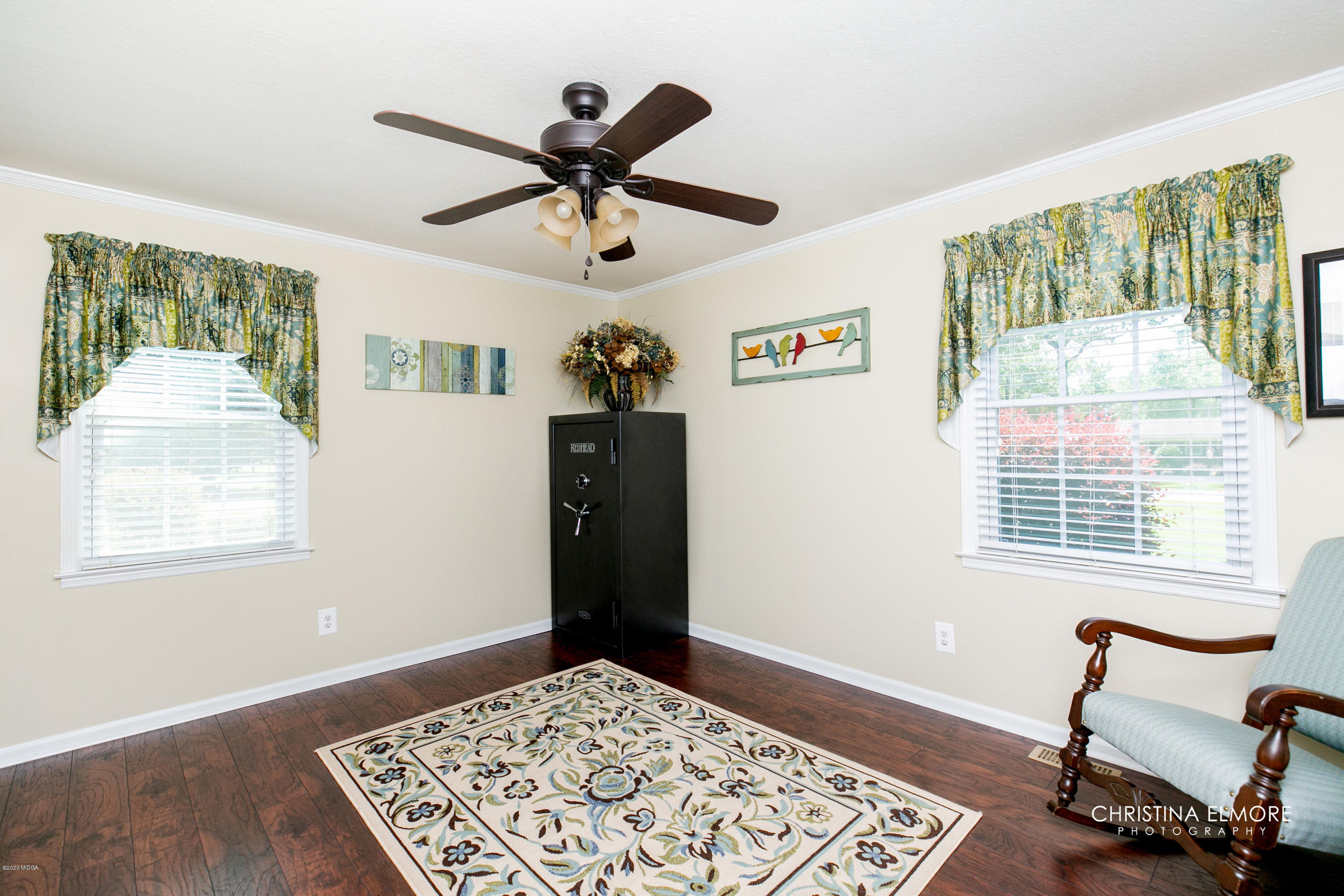 3673 Jones Road Macon, GA 31216 - Photo 27 of 34 a view of a livingroom with a window and a ceiling fan