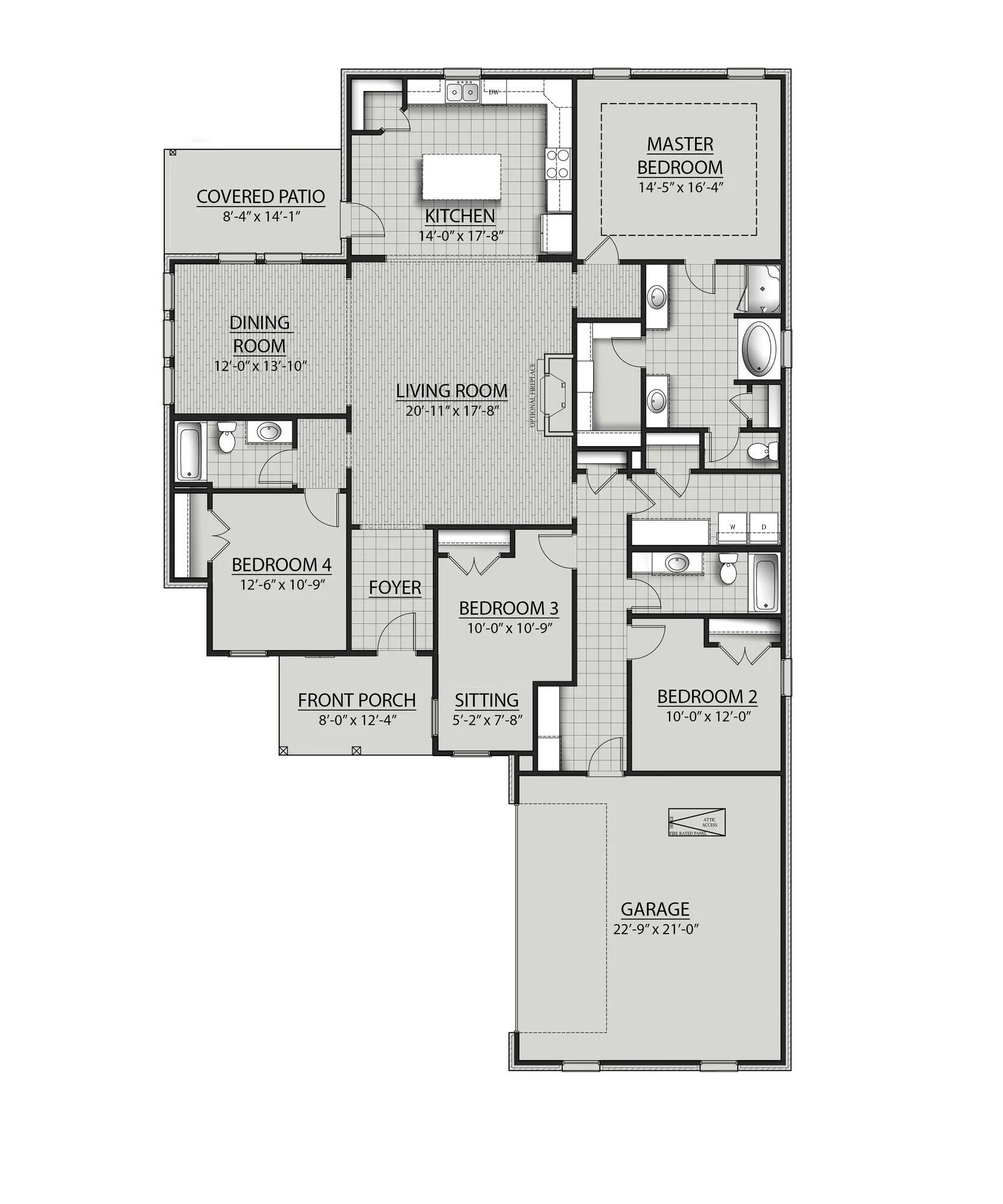 428 East Tweet Street Freeport, FL 32439 - Photo 3 of 3 Henri III G - Floor Plan