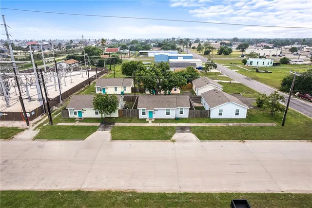 a view of a city & street