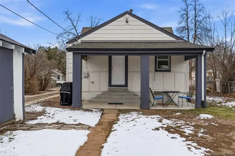 a front view of a house