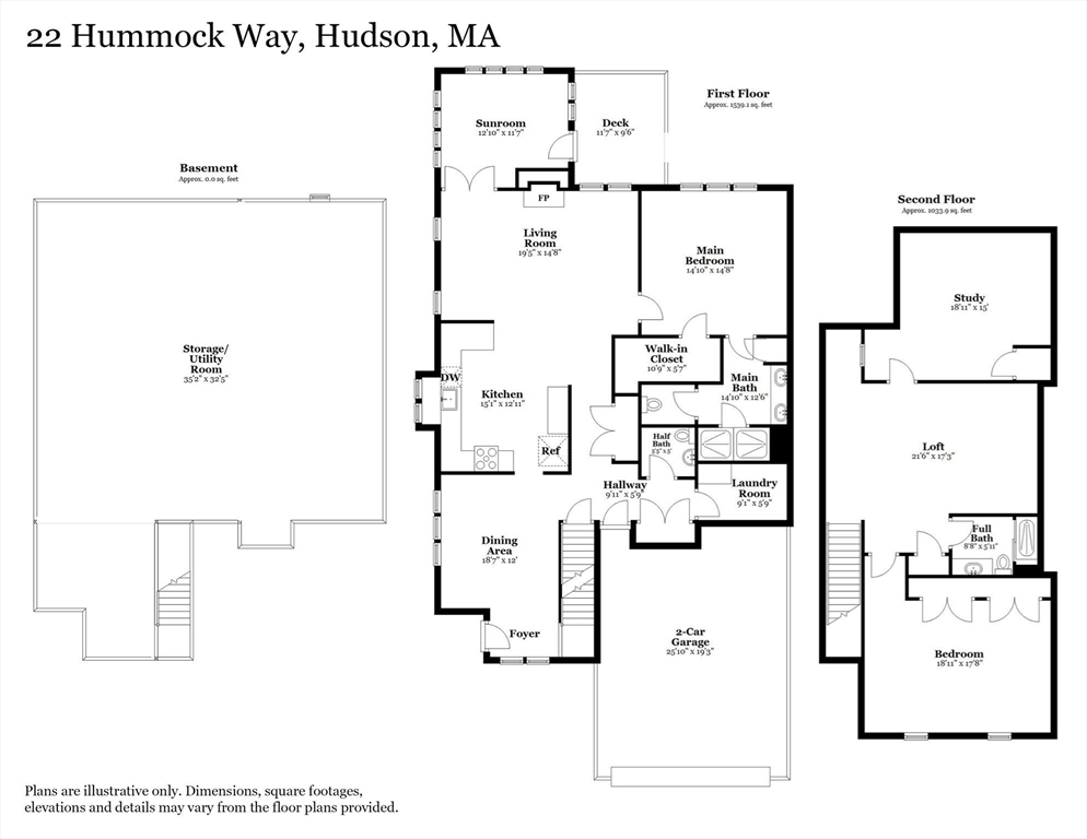22 Hummock Way, Unit 22 Hudson, MA 01749 - Photo 23 of 23 a picture of a floor plan