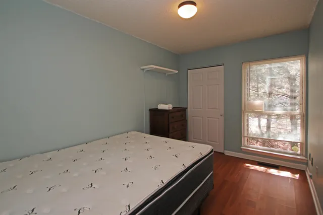 a room with a small space