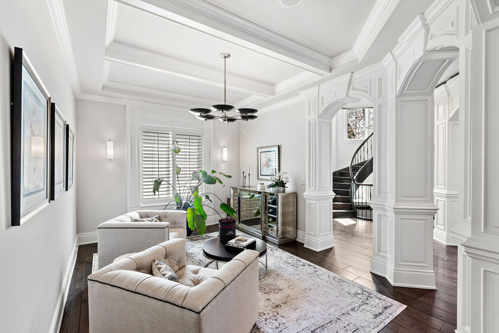 368 Ridge Avenue Winnetka, IL 60093 - Photo 12 of 55 a living room with furniture and wooden floor
