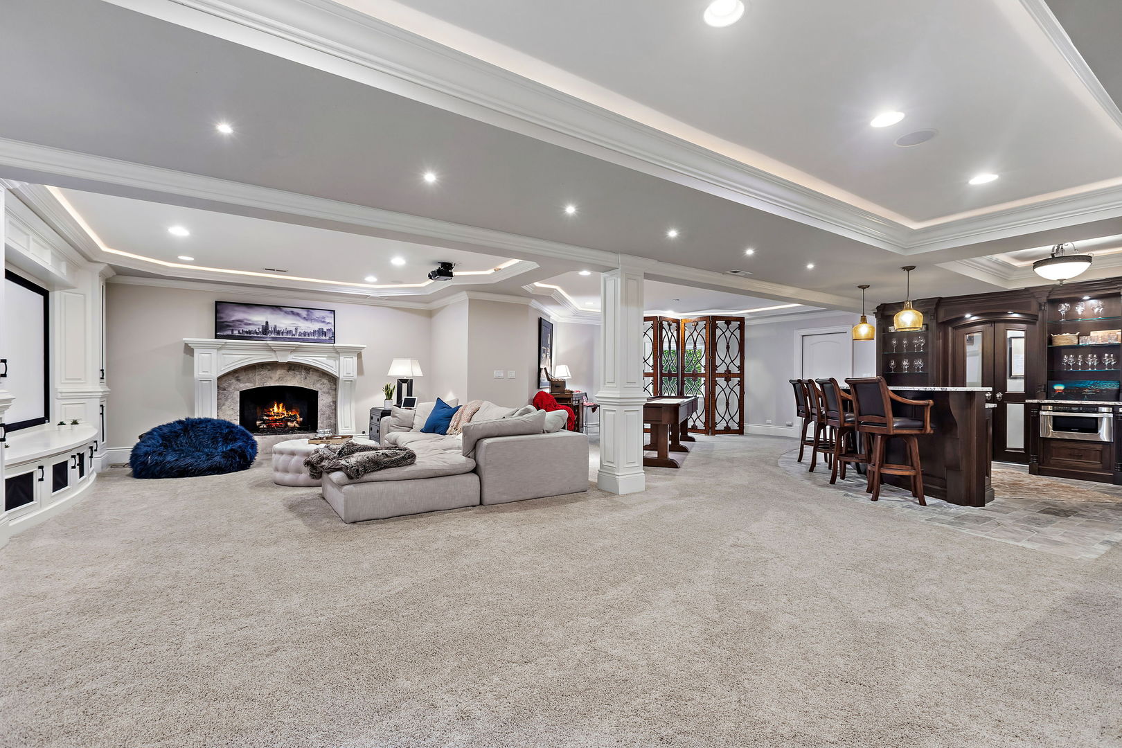 368 Ridge Avenue Winnetka, IL 60093 - Photo 25 of 55 a living room with furniture and a fireplace