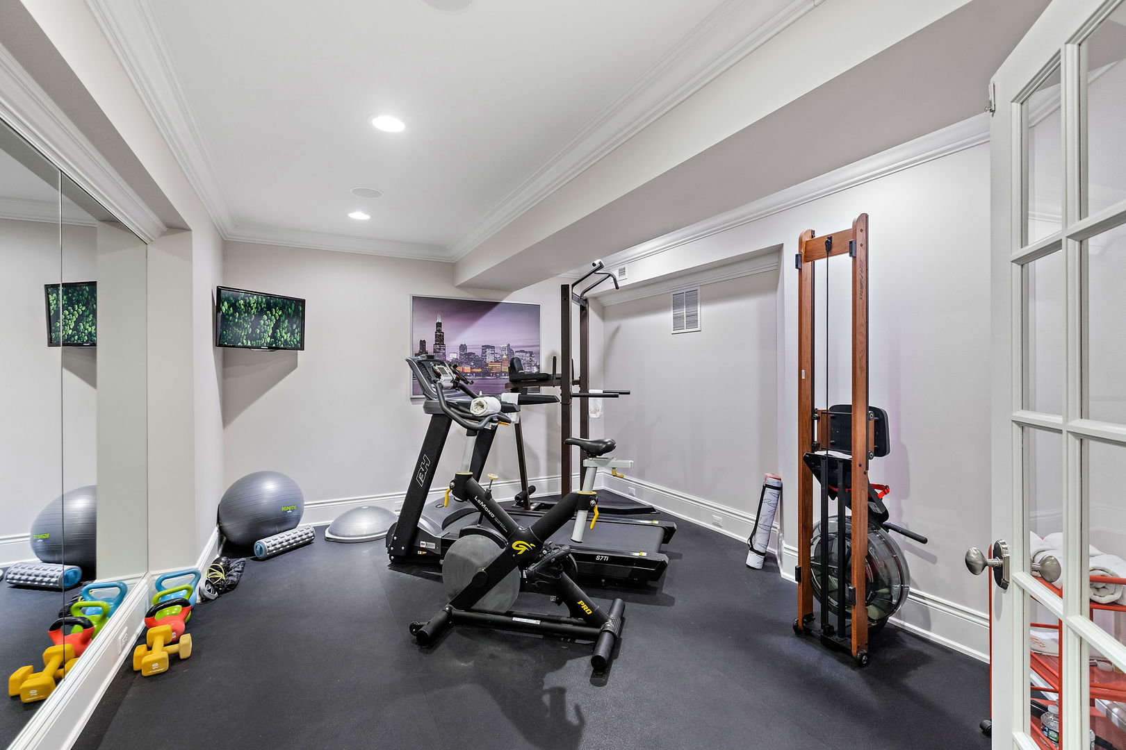 368 Ridge Avenue Winnetka, IL 60093 - Photo 29 of 55 a view of a room with gym equipment