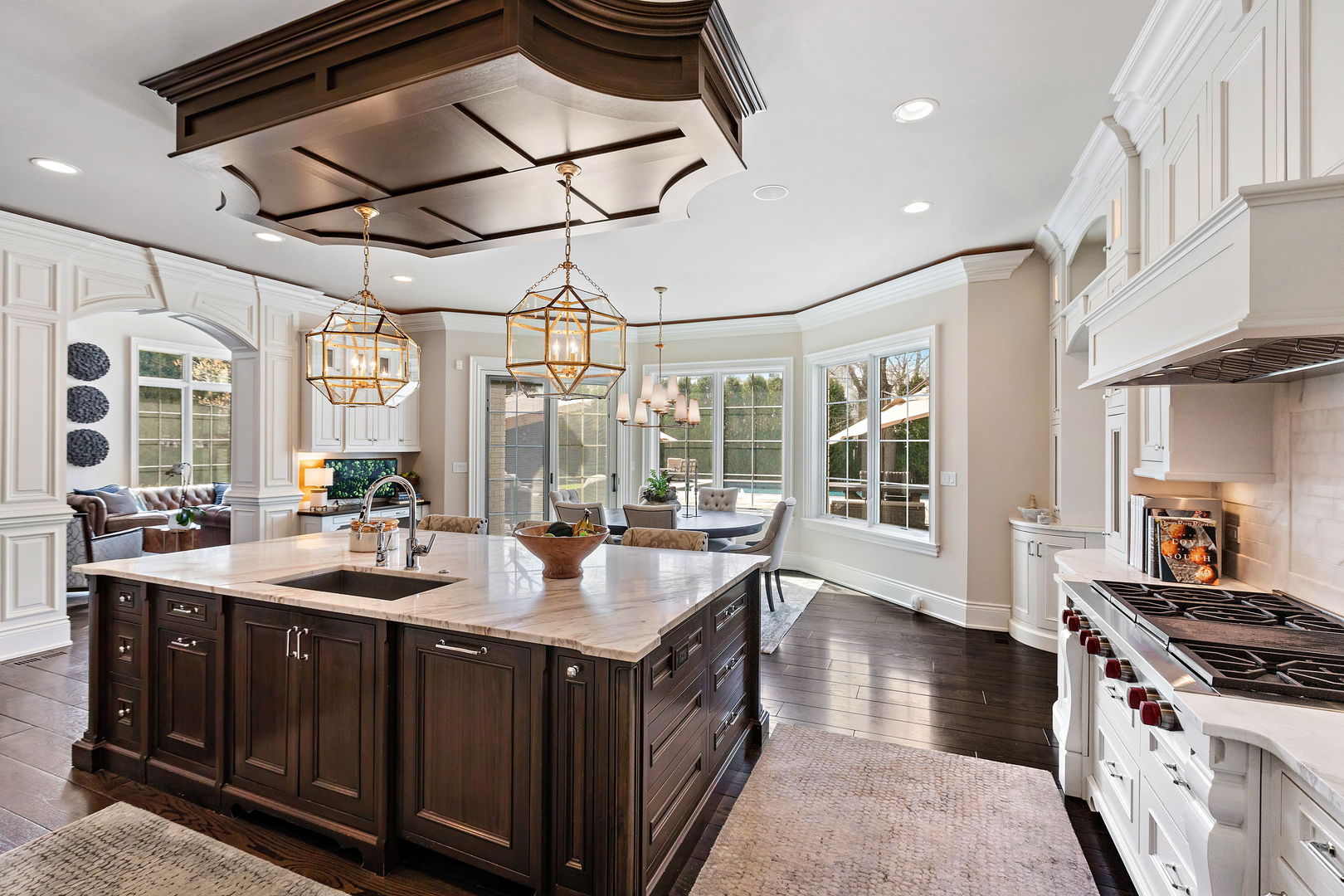 368 Ridge Avenue Winnetka, IL 60093 - Photo 8 of 55 a large kitchen with stainless steel appliances granite countertop a lot of counter space and a sink