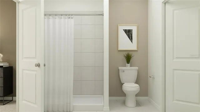 a bathroom with a toilet