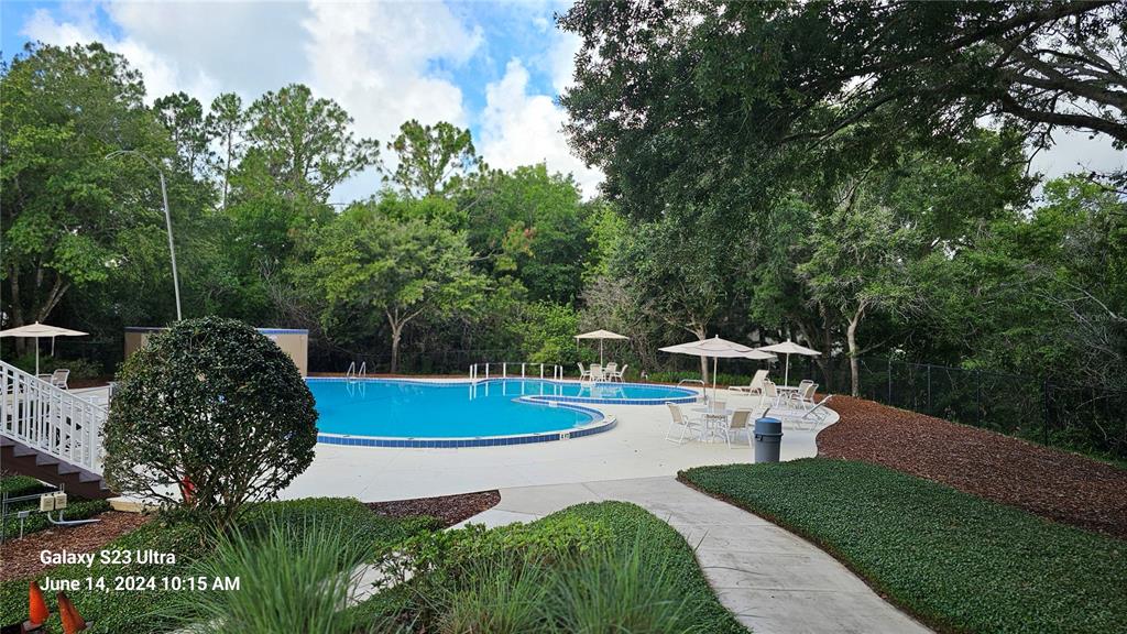 41 Creek Bluff Way Ormond Beach, FL 32174 - Photo 28 of 33 a view of a swimming pool with a patio
