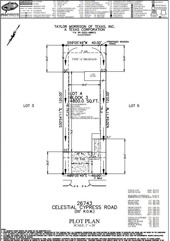 26743 Celestial Cypress Road Hockley, TX 77447 - Photo 4 of 7 Plot Plan