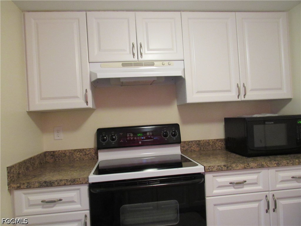 2976 Ribbon Court Fort Myers, FL 33905 - Photo 6 of 16 a kitchen with granite countertop white cabinets and stainless steel appliances