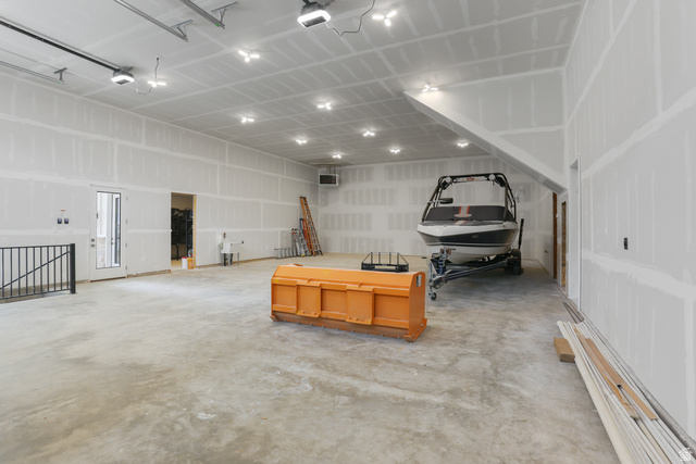 1354 South 800 East Mapleton, UT 84664 - Photo 106 of 129 Miscellaneous room with a garage and unfinished concrete flooring