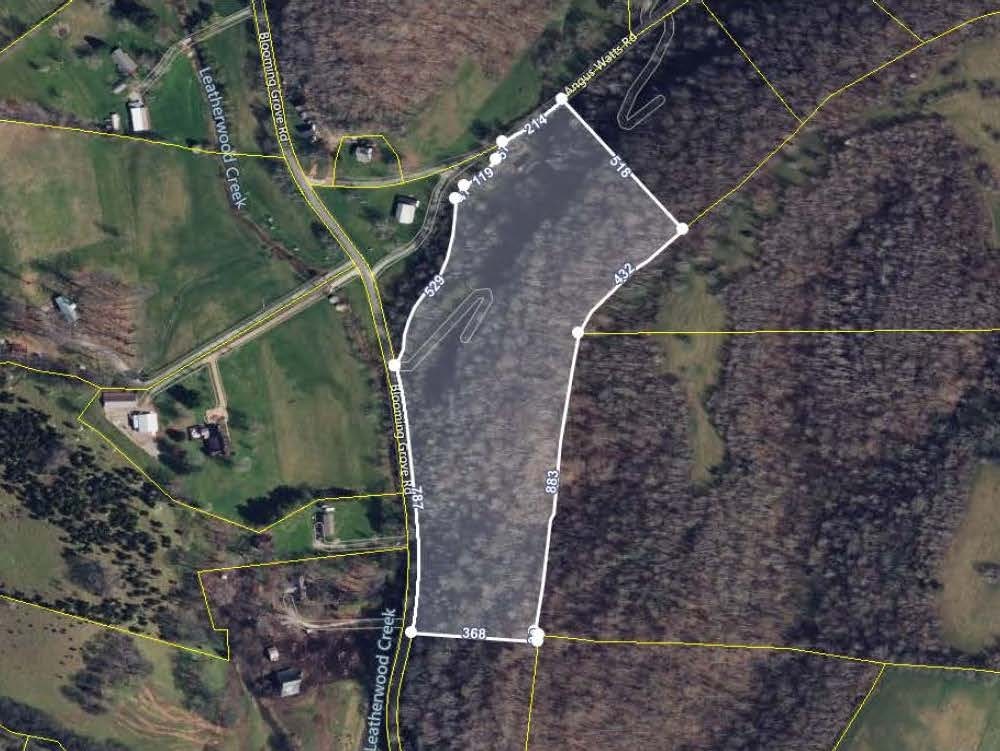 an aerial view of a houses