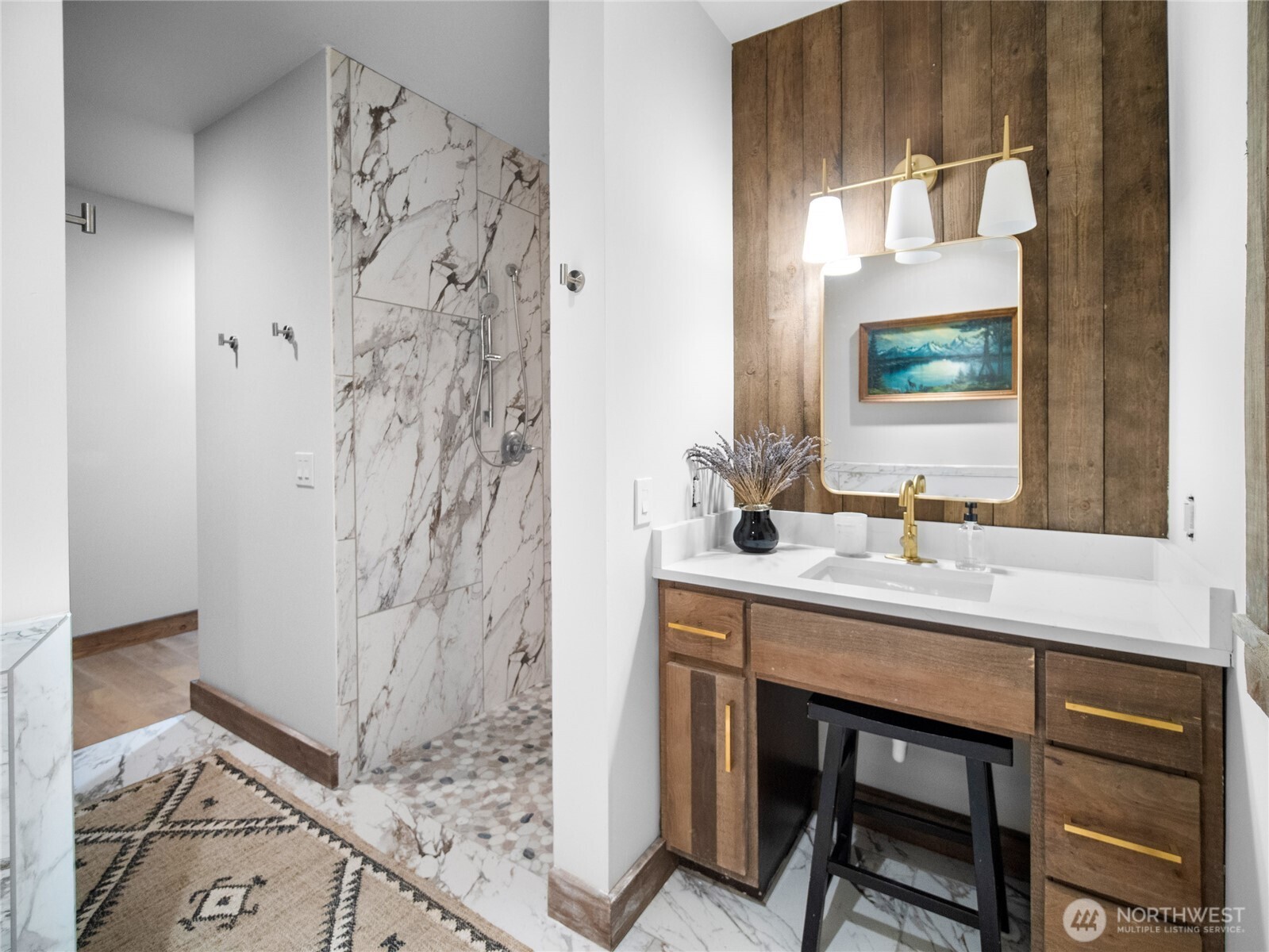 37227 South Long Road Cheney, WA 99004 - Photo 9 of 39 a bathroom with a sink and a mirror