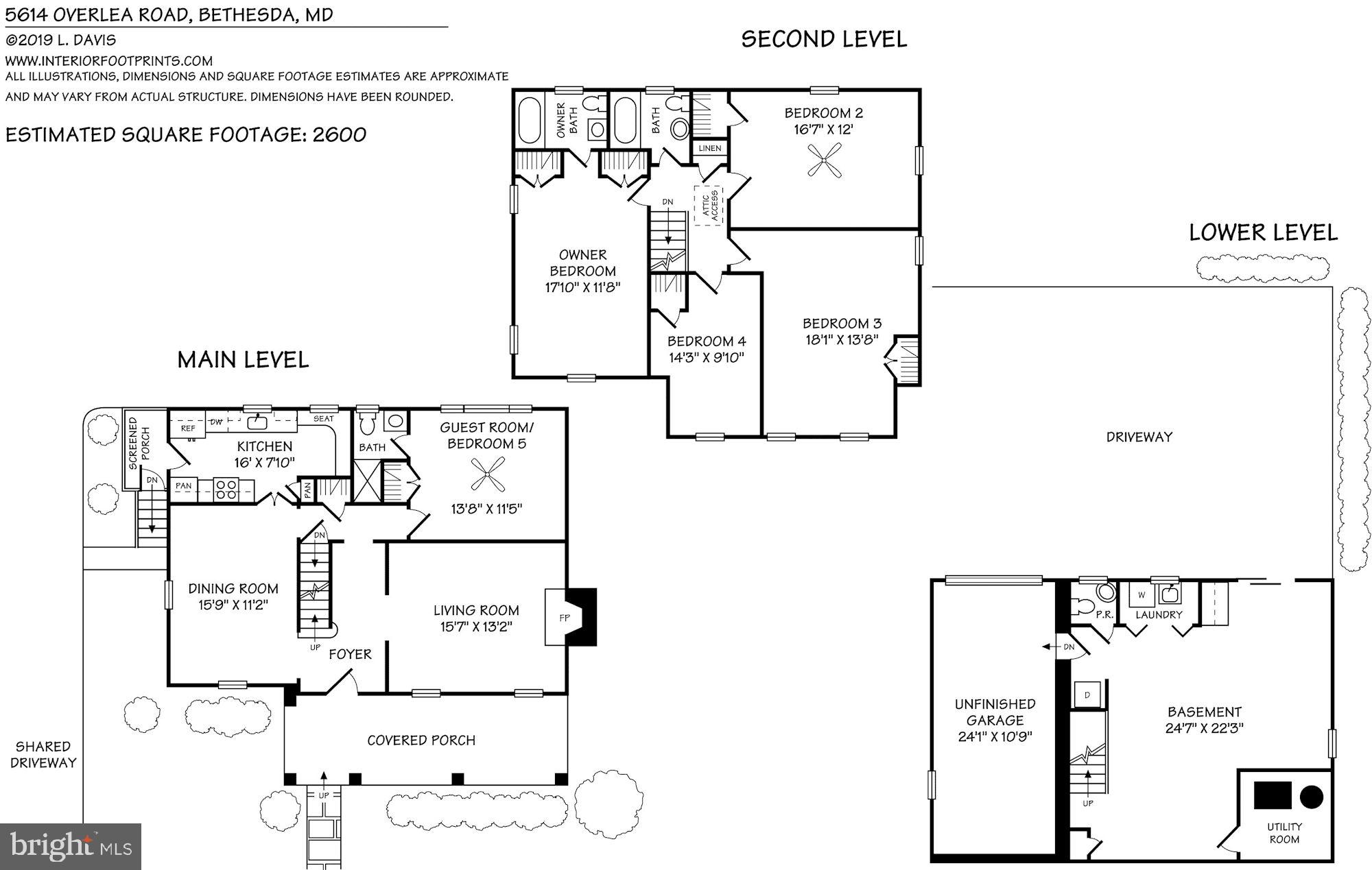 5614 Overlea Road Bethesda, MD 20816 - Photo 22 of 22 Floor plan