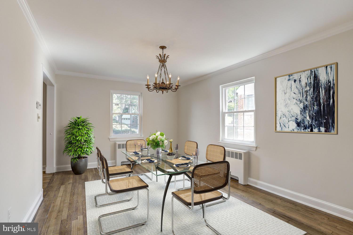 5614 Overlea Road Bethesda, MD 20816 - Photo 6 of 22 Virtually Staged Dining room