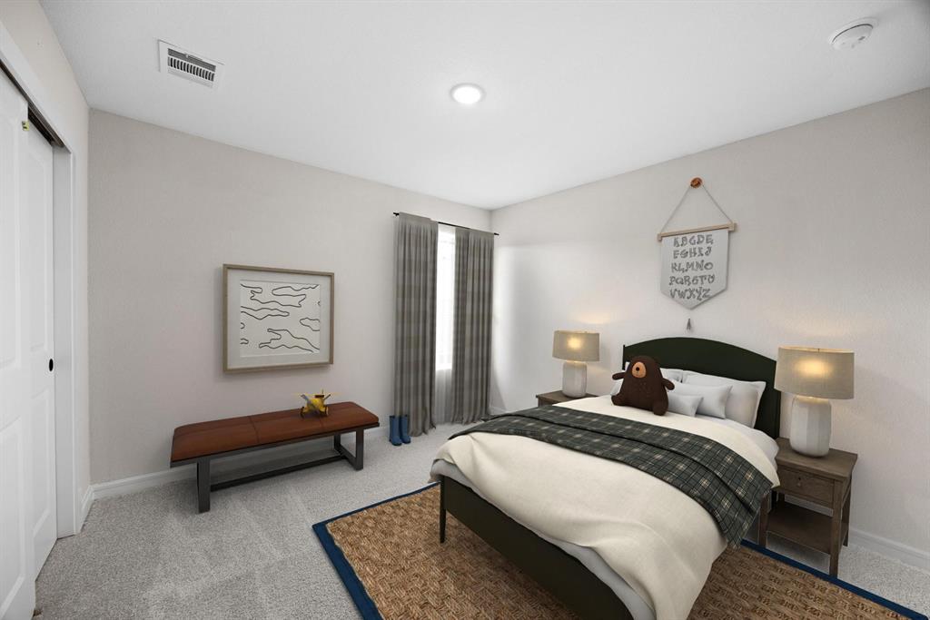 1317 Richardson Street Howe, TX 75459 - Photo 15 of 24 a bedroom with a bed and a couch