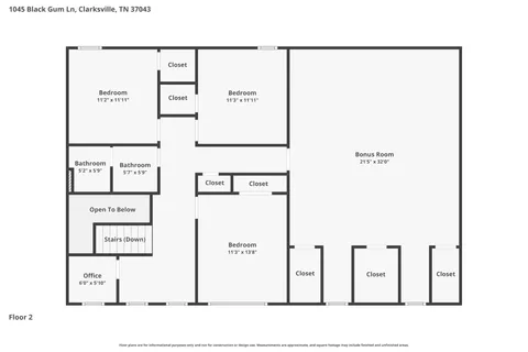 $539,900 | 1045 Black Gum Lane, Clarksville, TN 37043