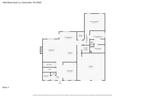 $539,900 | 1045 Black Gum Lane, Clarksville, TN 37043