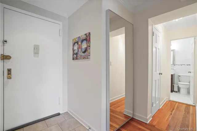 a view of a hallway with interior of the house