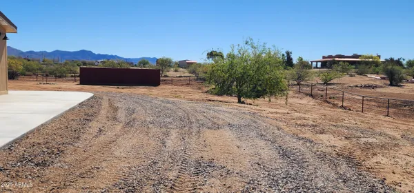 a view of a terrace with a garden