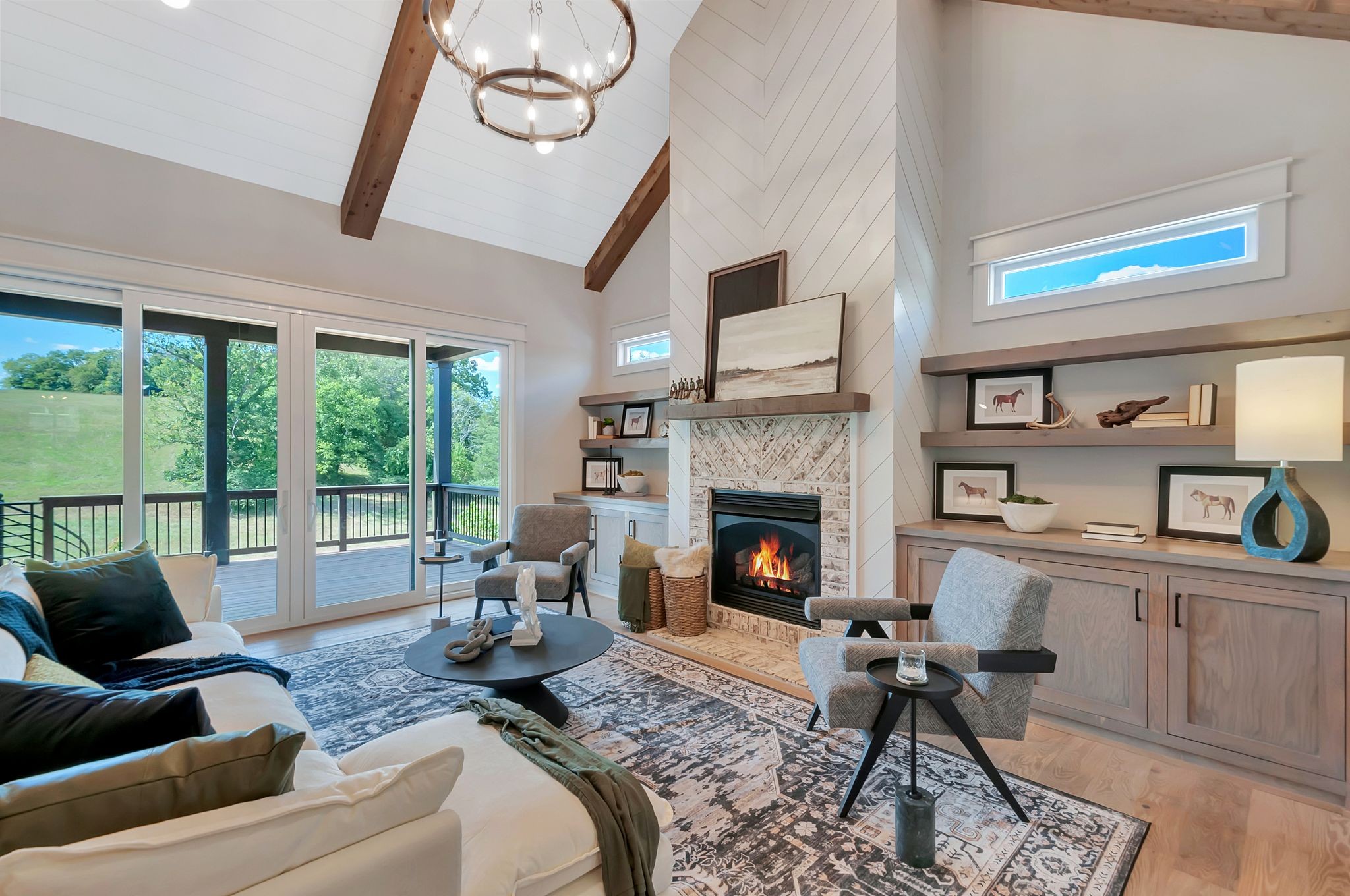 343 Circuit Road Franklin, TN 37064 - Photo 9 of 68 a living room with furniture and a fireplace