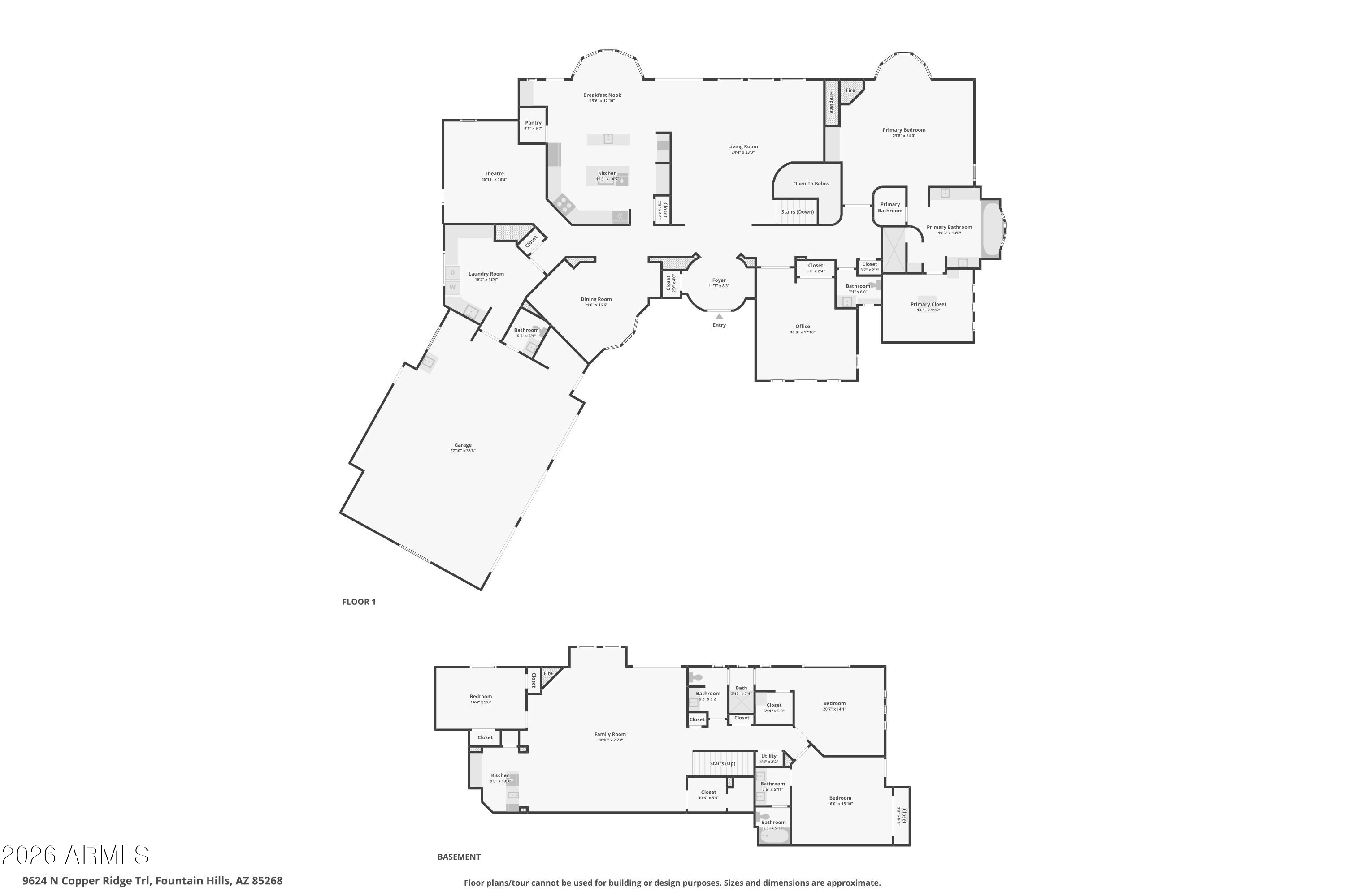 9624 Copper Ridge Trail Fountain Hills, AZ 85268 - Photo 57 of 57 a picture of floor plan