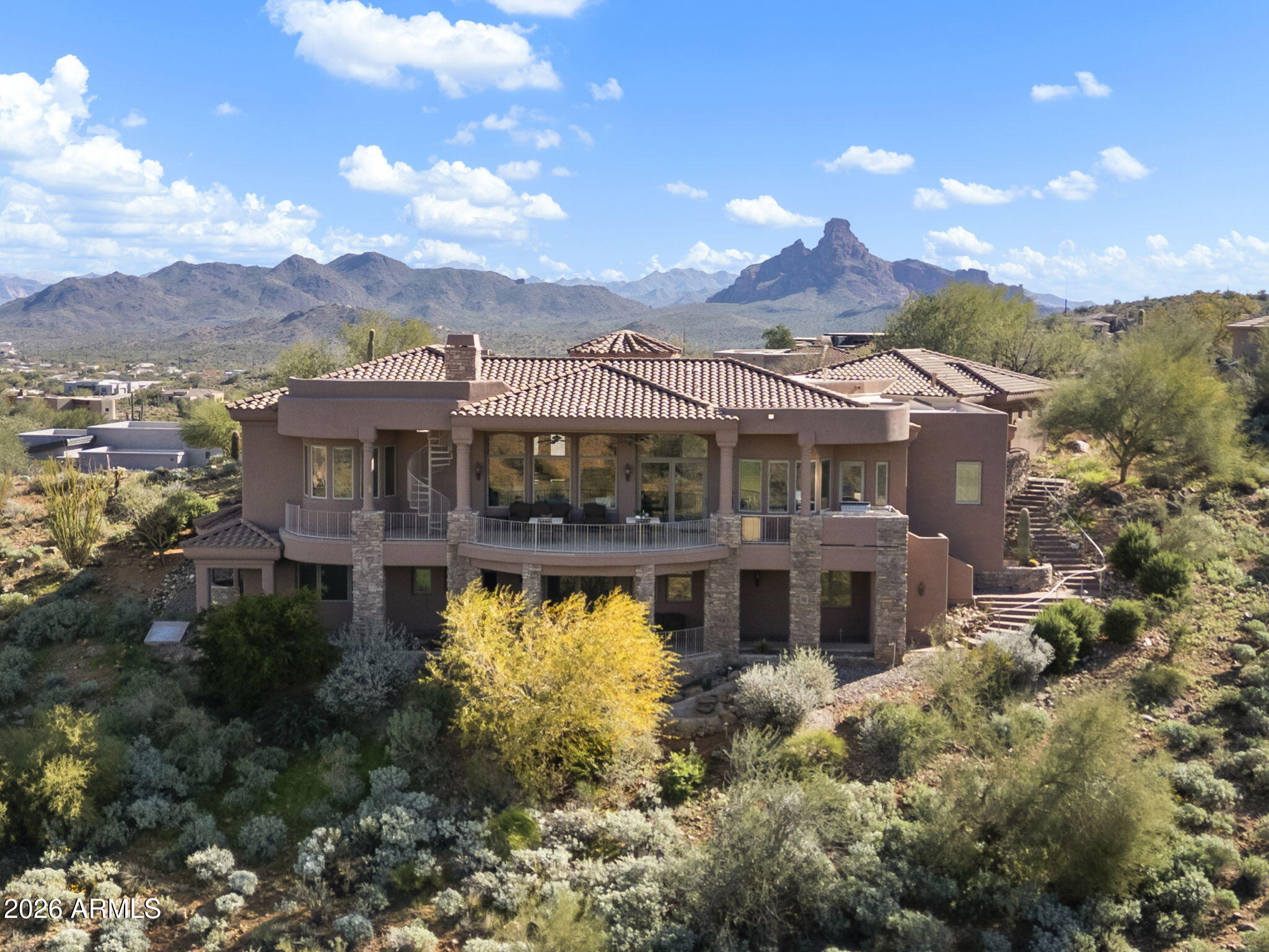 9624 Copper Ridge Trail Fountain Hills, AZ 85268 - Photo 54 of 57 an aerial view of a house