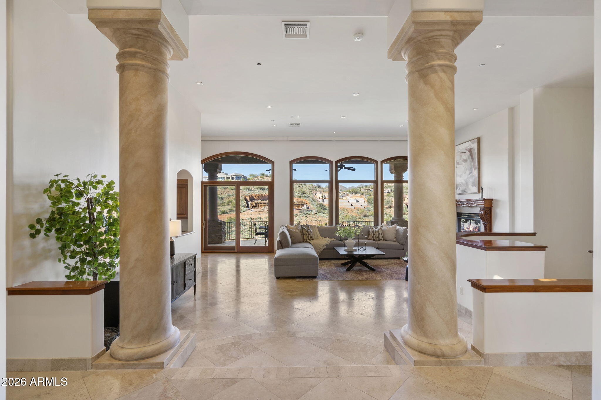 9624 Copper Ridge Trail Fountain Hills, AZ 85268 - Photo 6 of 57 a view of entryway with livingroom and furniture