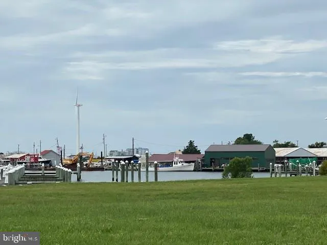 a view of yard with ocean view