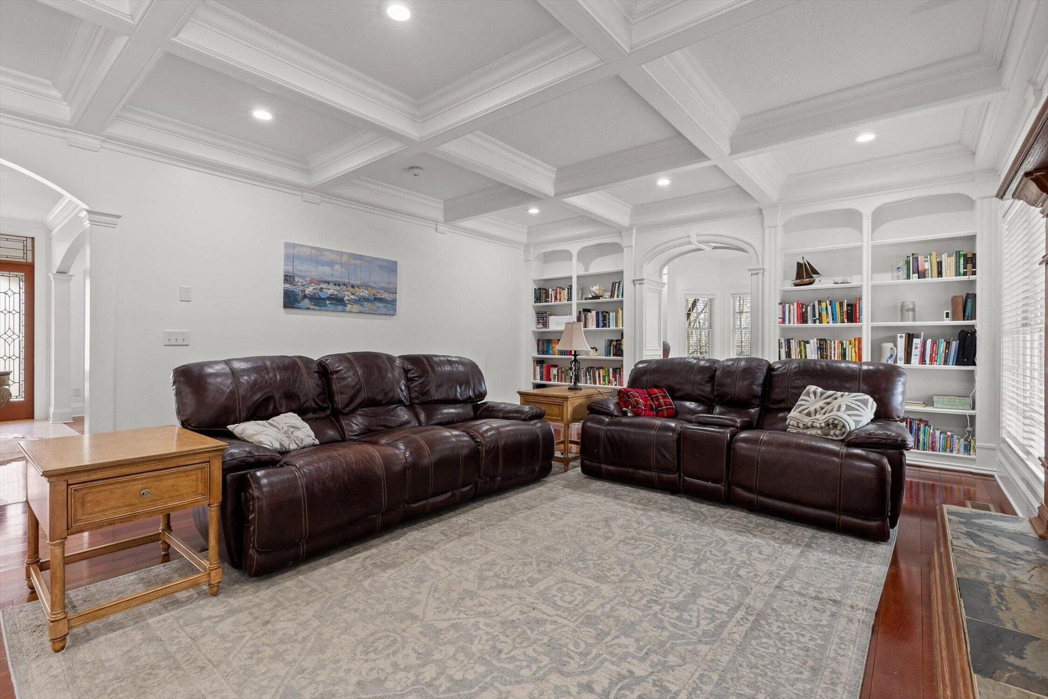 1250 Owl Hollow Road McDonald, TN 37353 - Photo 27 of 87 a living room with furniture and a book shelf