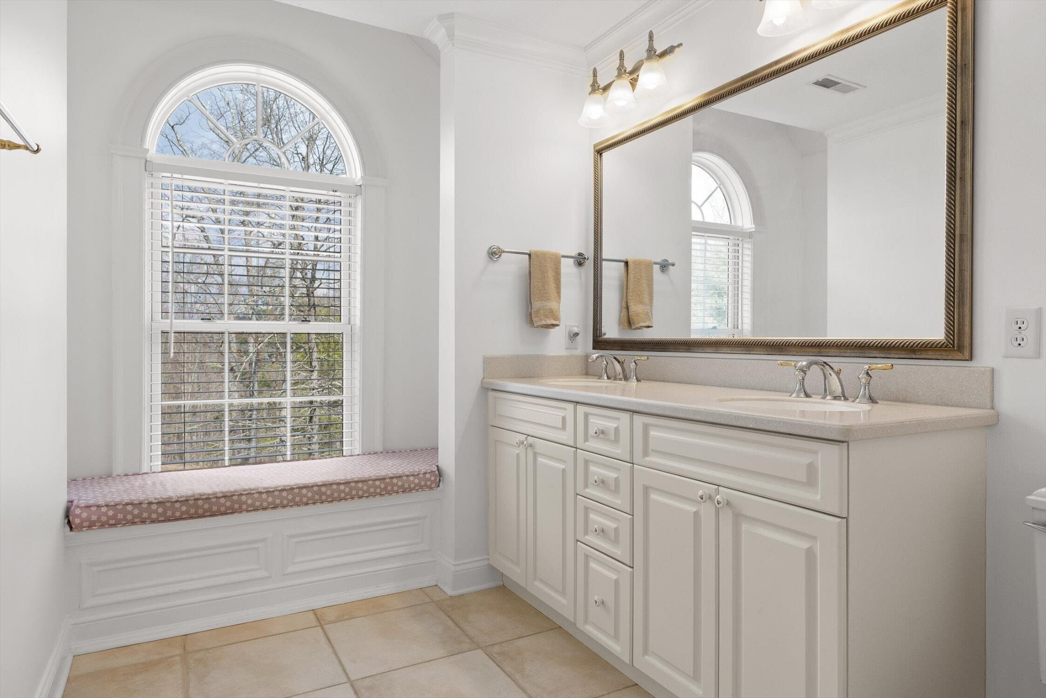 1250 Owl Hollow Road McDonald, TN 37353 - Photo 41 of 87 a bathroom with a sink a vanity and a large mirror