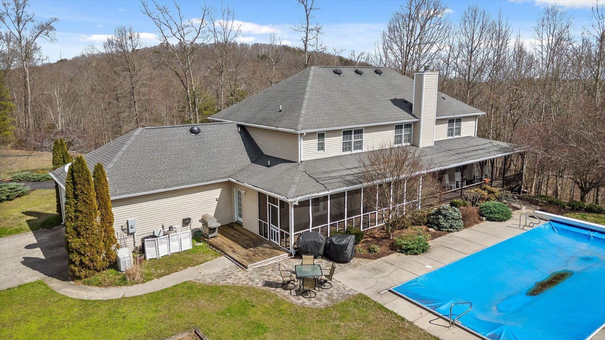 1250 Owl Hollow Road McDonald, TN 37353 - Photo 72 of 87 a view of a house with roof deck