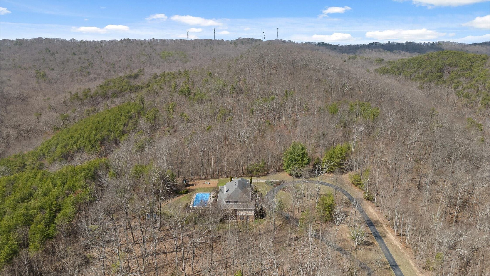 1250 Owl Hollow Road McDonald, TN 37353 - Photo 83 of 87 a view of a dry field with mountains in the background