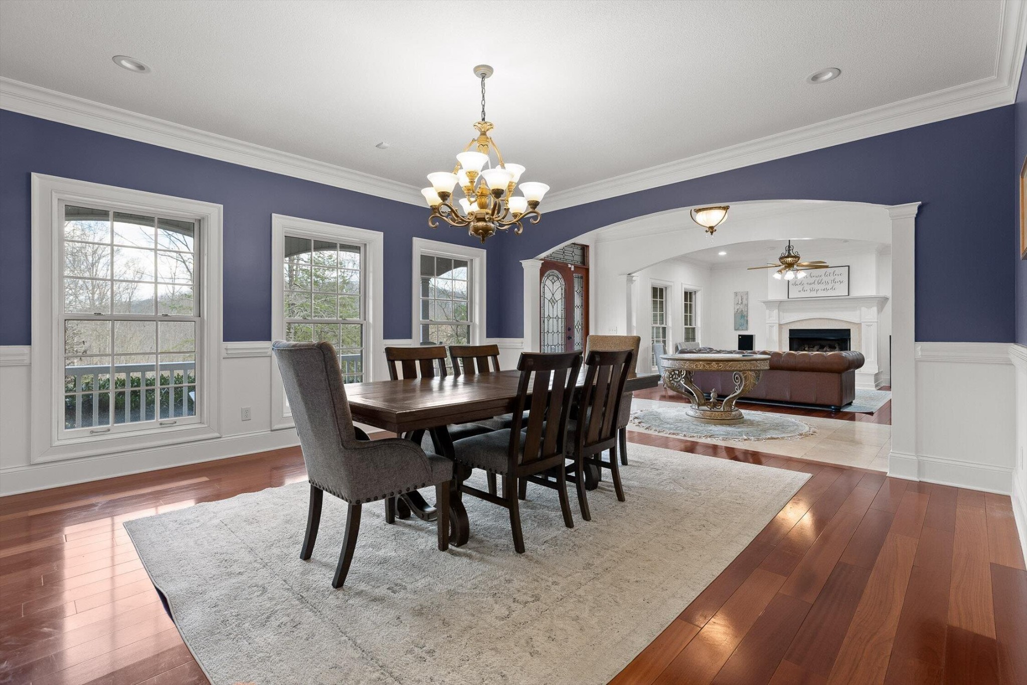 1250 Owl Hollow Road McDonald, TN 37353 - Photo 10 of 87 a view of a dining room with furniture window and wooden floor