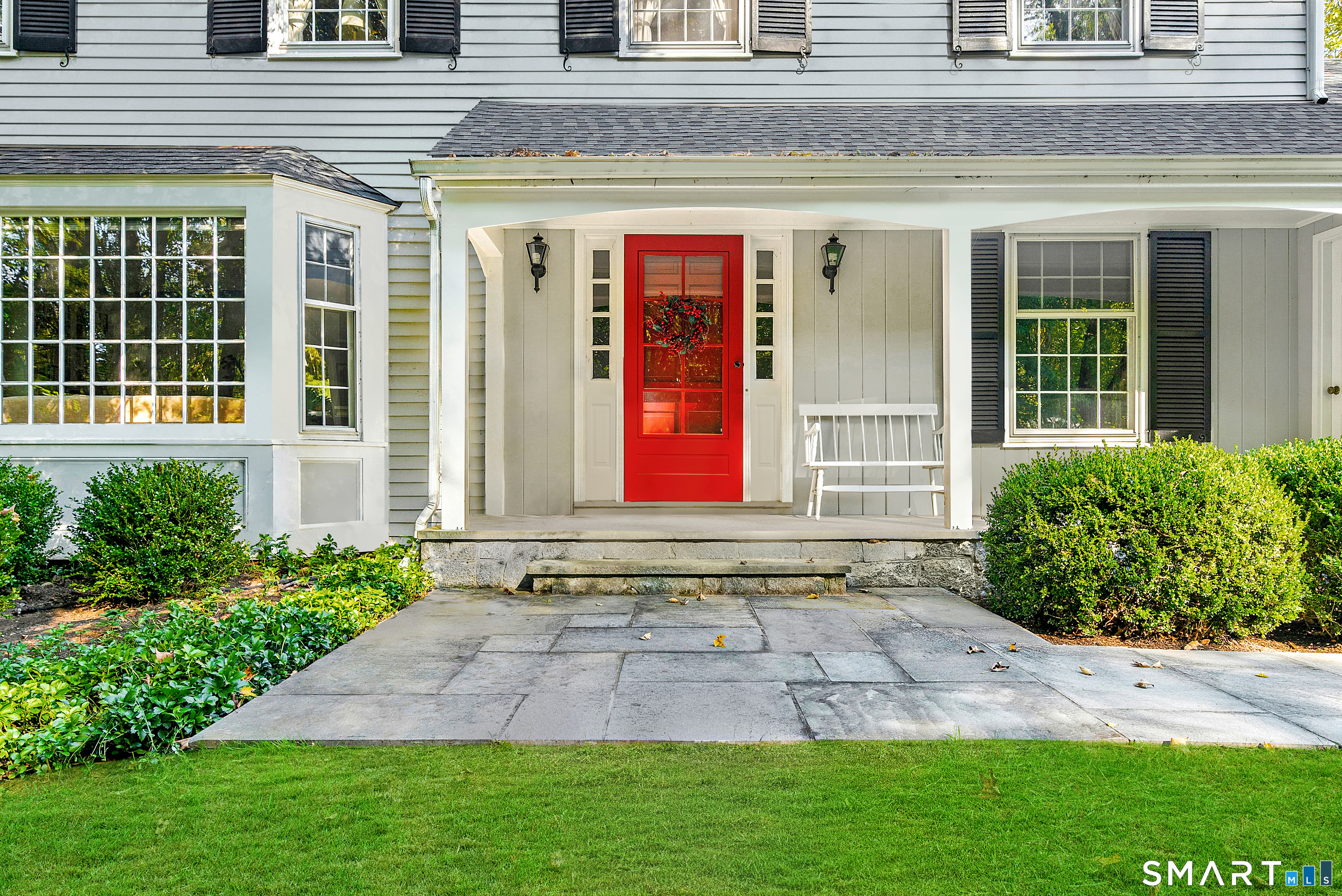 254 White Oak Shade Road New Canaan, CT 06840 - Photo 9 of 31 a view of a house with a yard