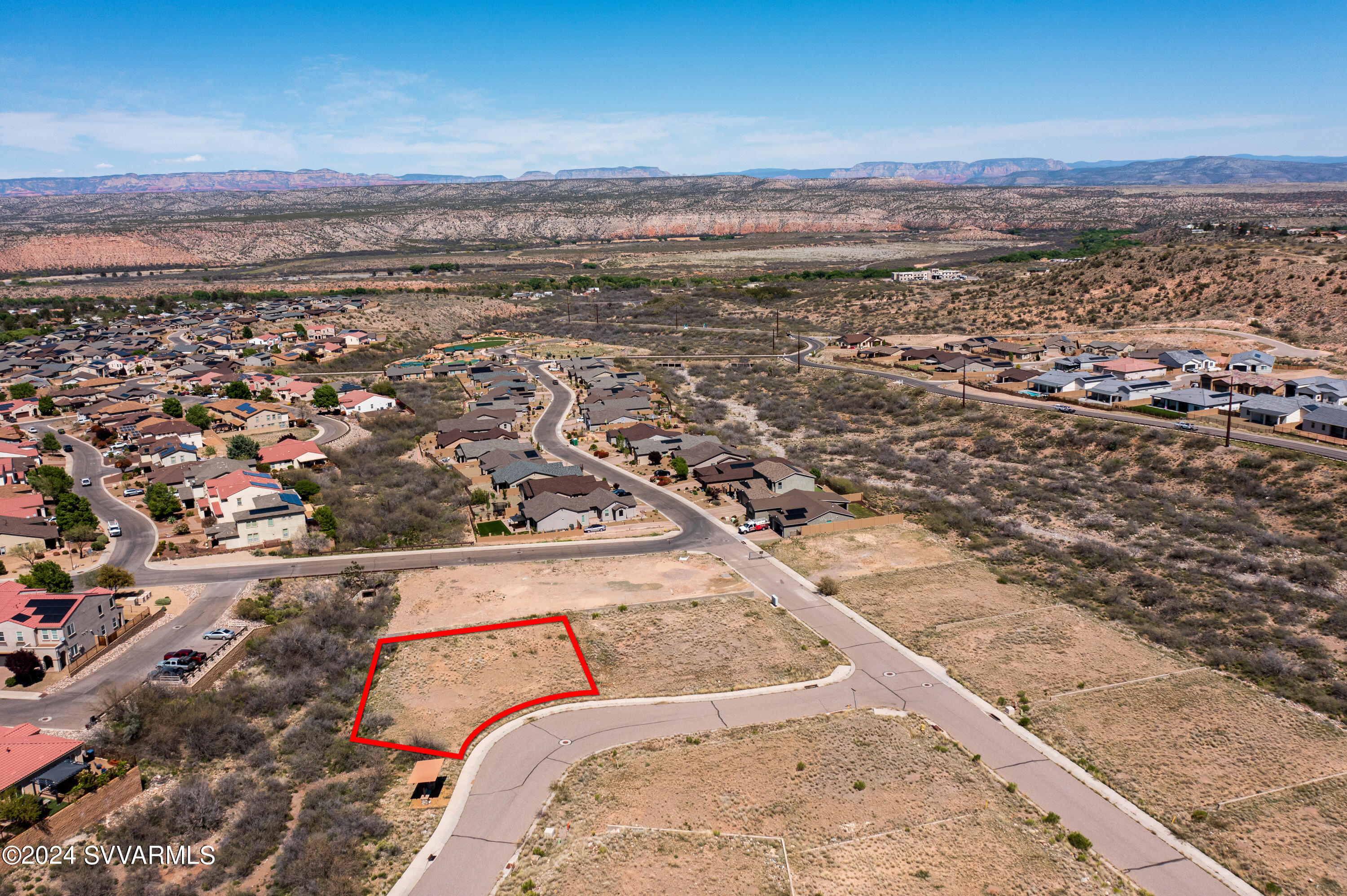 699 Moore Gulch Road, Unit LOT 117 Clarkdale, AZ 86324 - Photo 56 of 81 an aerial view of a house