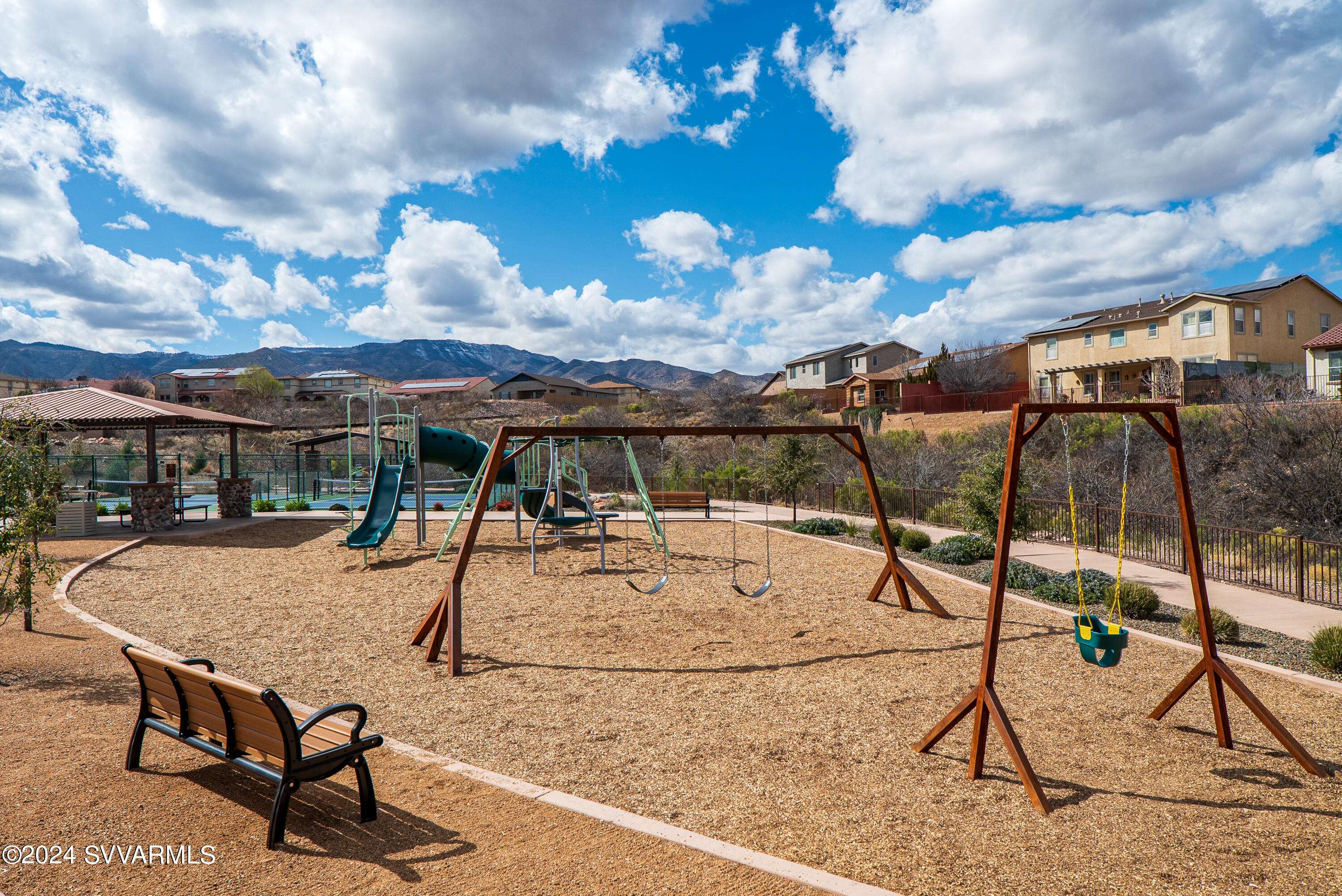 699 Moore Gulch Road, Unit LOT 117 Clarkdale, AZ 86324 - Photo 78 of 81 a view of a patio with a table and chairs