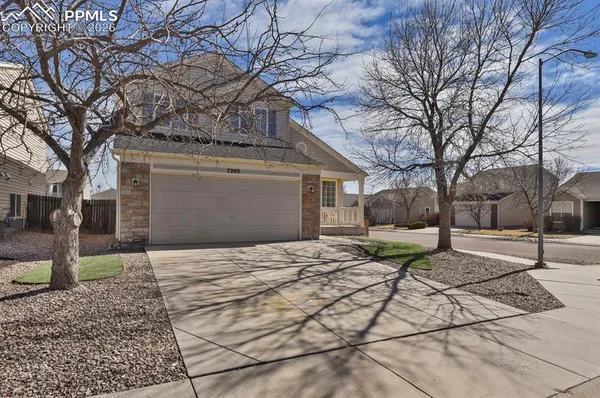 a house view with a outdoor space