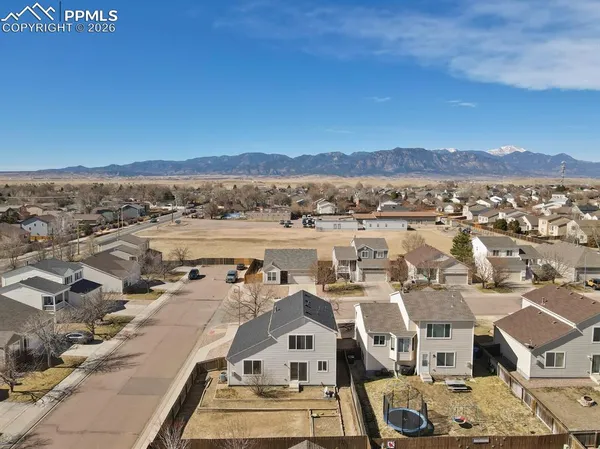 an aerial view of a city