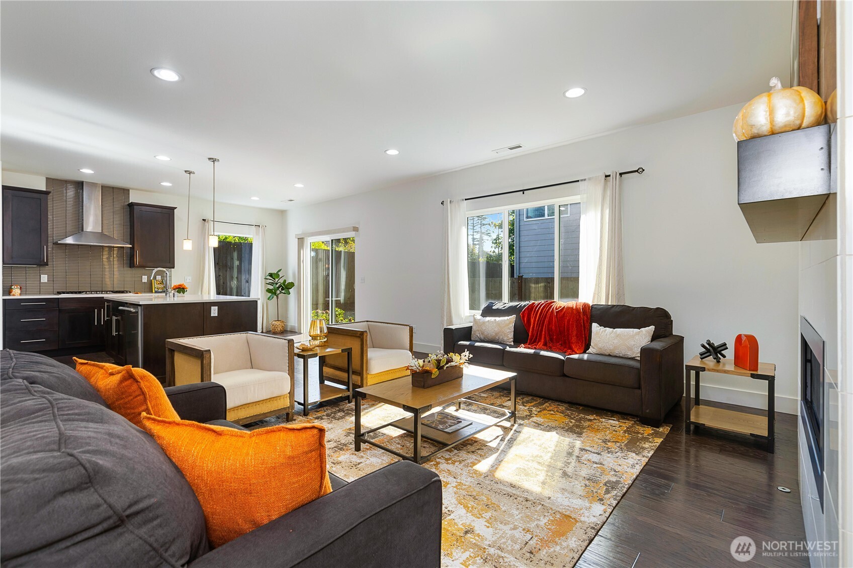 4214 223rd Place Southeast Bothell, WA 98021 - Photo 12 of 37 a living room with furniture and a flat screen tv