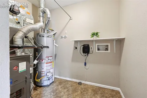 a view of water heater room