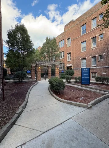 a building view with outdoor space