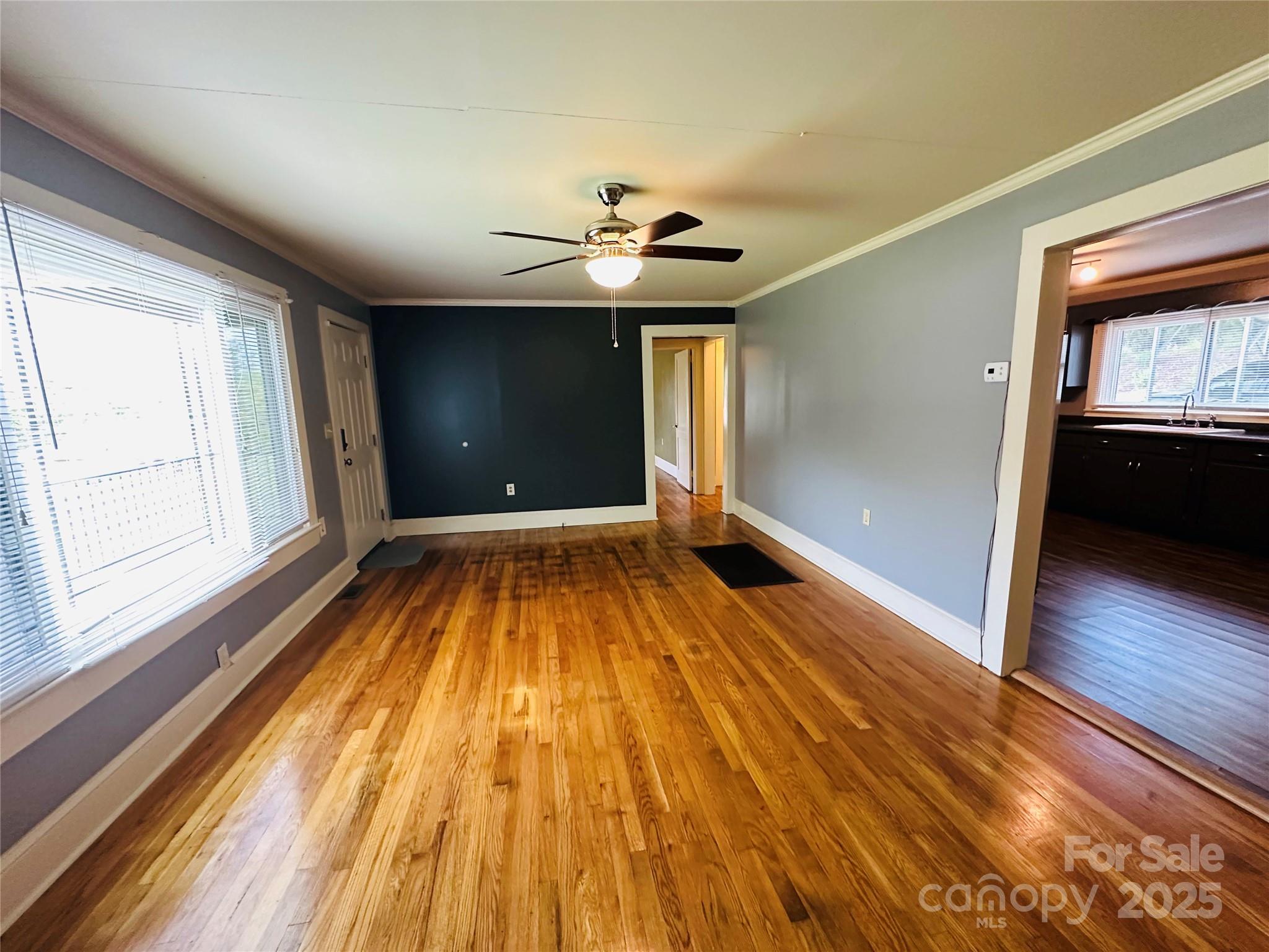 421 Bethel Road Morganton, NC 28655 - Photo 23 of 40 wooden floor in an empty room with a window