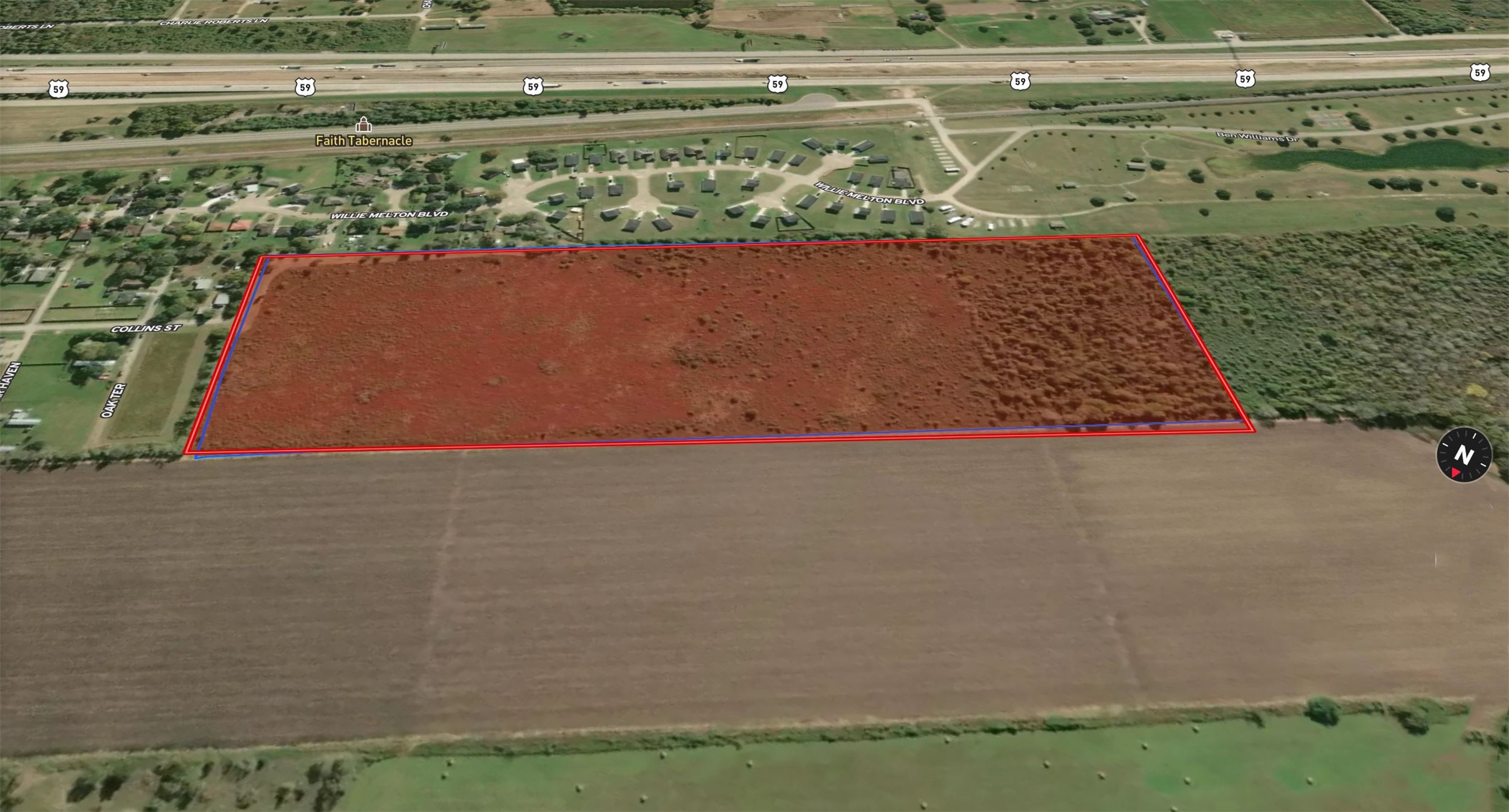 0 Collins Street Kendleton, TX 77417 - Photo 3 of 6 a view of outdoor space and yard