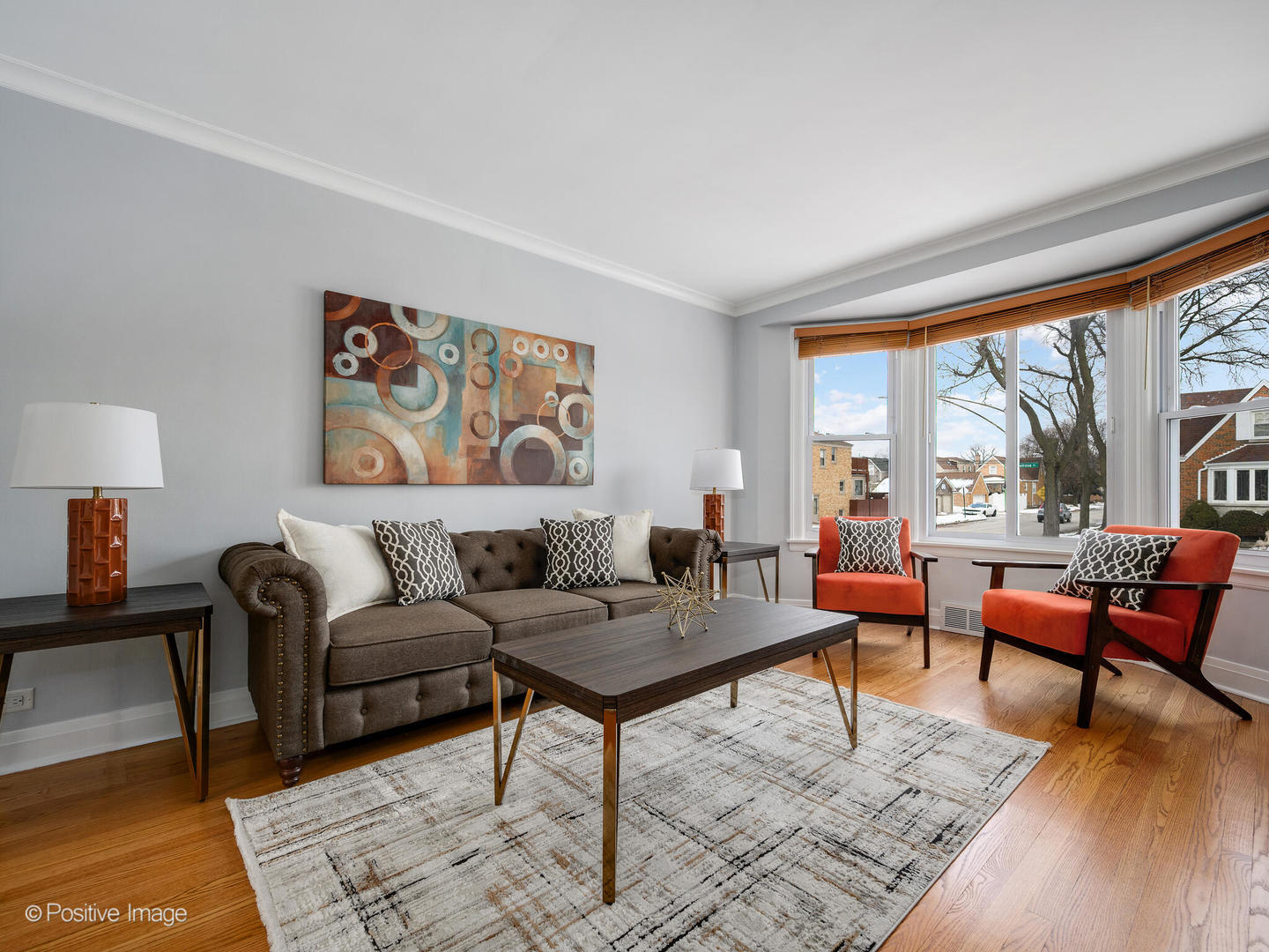 6057 West Melrose Street Chicago, IL 60634 - Photo 5 of 32 a living room with furniture and a large window