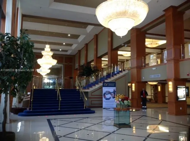 a view of a building with a potted plant