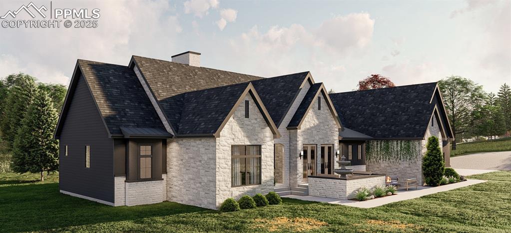 11809 Flap Jack Lane Colorado Springs, CO 80908 - Photo 2 of 18 a front view of house with a garden