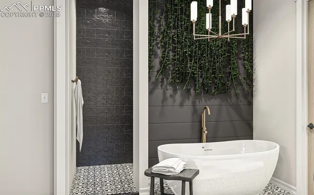 a bathroom with a sink a toilet a shower and bathtub