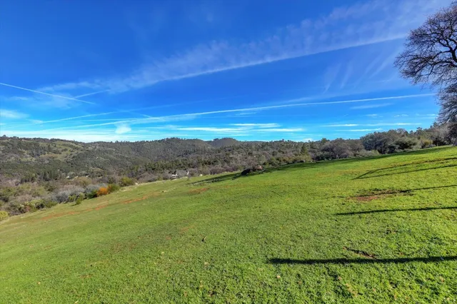 a view of an outdoor space with mountain view
