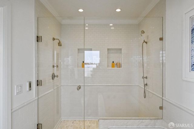 a living room with a couch and a fireplace